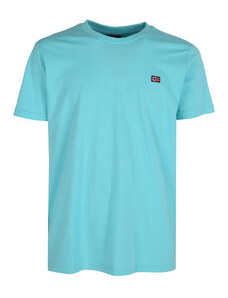 Norway T-shirt Girocollo Da Uomo In Cotone Manica Corta Blu Taglia Xl