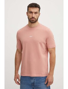 BOSS t-shirt BOSS ORANGE uomo colore rosa 50473278