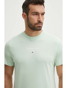 Tommy Jeans t-shirt in cotone uomo colore verde