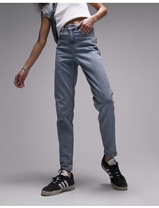 Topshop - Original - Mom jeans premium candeggiati-Blu