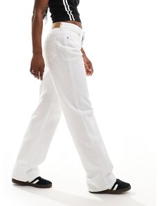 Noisy May - Yolanda - Jeans bianchi a fondo ampio-Bianco