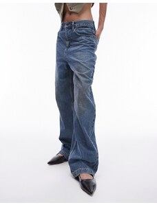Topshop - Jeans ampi blu sporco