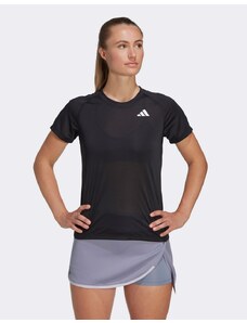 adidas performance adidas - Tennis Club - T-shirt nera-Nero