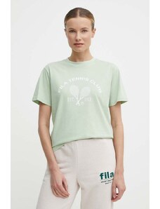 Fila t-shirt in cotone Luanda donna colore verde FAW0771