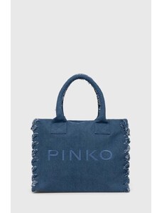 Pinko borsa in jeans colore blu 100782 A1WT