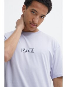 Vans t-shirt in cotone uomo colore violetto