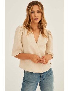 Undress Code camicia Jazz Vibes donna colore beige