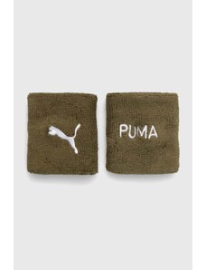 Puma fascia da polso Fit pacco da 2 colore verde 054305