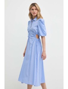 Bardot vestito in cotone STRPE colore blu 57347DB3