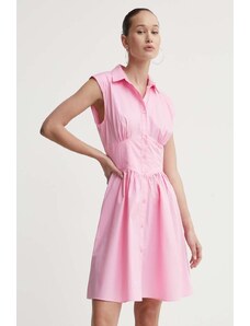 HUGO vestito in cotone colore rosa 50512904