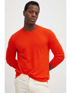 United Colors of Benetton maglione in cotone colore arancione