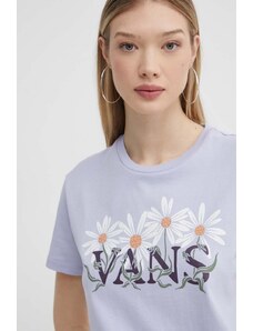Vans t-shirt in cotone donna colore violetto