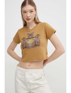 Converse t-shirt in cotone donna colore marrone