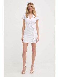 Armani Exchange vestito di lino colore bianco 3DYA07 YN3RZ