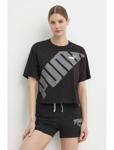 Puma t-shirt in cotone POWER donna colore nero 677896