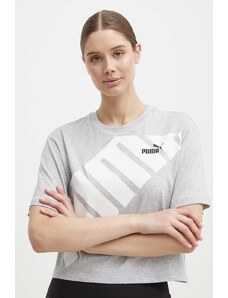 Puma t-shirt in cotone POWER donna colore grigio 677896