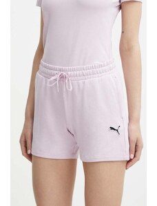 Puma pantaloncini in cotone BETTER ESSENTIALS colore rosa 680974