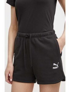 Puma pantaloncini in cotone BETTER CLASSIC colore nero con applicazione 624236