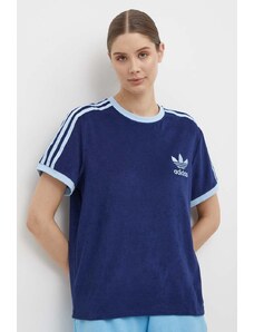 adidas Originals t-shirt donna colore blu navy IR7465