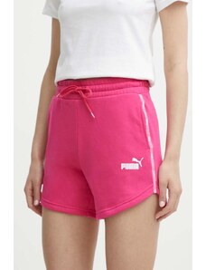 Puma pantaloncini donna colore rosa con applicazione 677924