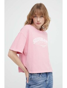 The Kooples t-shirt in cotone donna colore rosa FTSC28026K