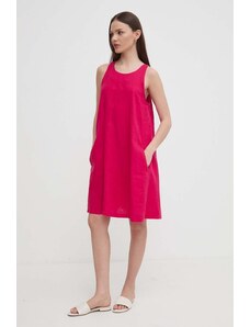 United Colors of Benetton vestito di lino colore rosa