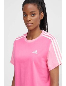 adidas t-shirt in cotone donna colore rosa IS1574