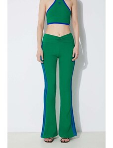 adidas Originals leggings RIB FLRD Leggin donna colore verde con applicazione JG8046