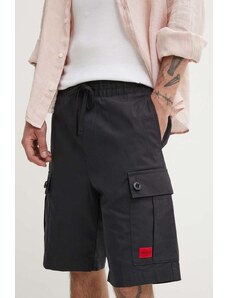 HUGO pantaloncini in cotone colore nero 50510594