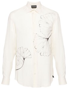 Emporio Armani Camicia bianca con stampa