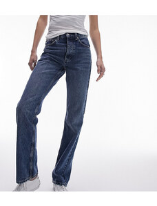 Topshop Tall - Kort - Jeans dritti blu medio