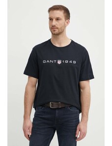 Gant t-shirt in cotone uomo colore nero