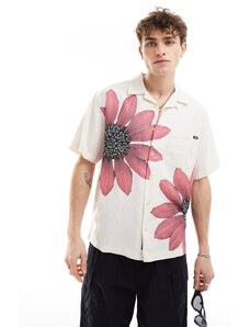 Vans - Camicia crema e rosa scuro con stampa a fiori