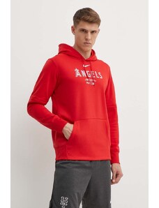 Nike felpa Los Angeles Angels uomo colore rosso con cappuccio