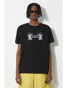 Maharishi t-shirt in cotone Double Tigers Miltype T-Shirt uomo colore nero 1305.BLACK