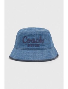 Coach cappello in denim colore blu