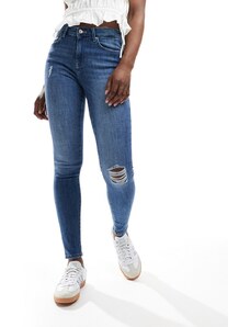 ONLY - Jeans skinny push up blu medio