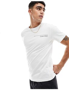Calvin Klein - Meta Legacy - T-shirt bianca con logo-Bianco