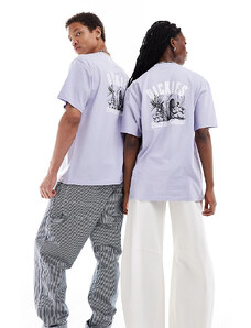Dickies - Dendron - T-shirt a maniche corte lilla con stampa sul retro - In esclusiva per ASOS-Viola