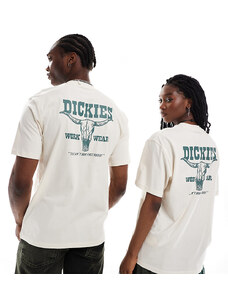 Dickies - Lebanon - T-shirt a maniche corte bianco sporco con stampa sul retro - In esclusiva per ASOS