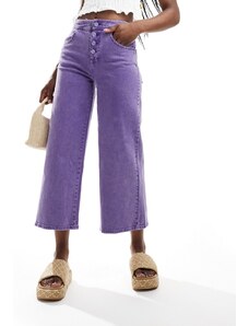 Scalpers - Jeans culotte in denim viola