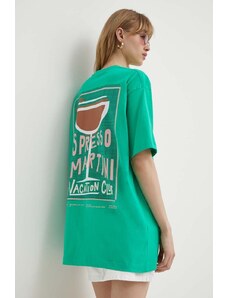 On Vacation t-shirt in cotone colore verde OVC T144