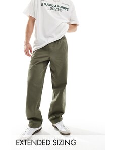 ASOS DESIGN - Pantaloni comodi oliva-Verde
