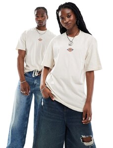 Dickies - Maple Valley - T-shirt a maniche corte bianco sporco con logo centrale - In esclusiva per ASOS-Neutro