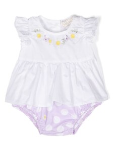 MONNALISA KIDS Completo neonata bianco/ lilla
