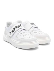 DSQUARED KIDS Sneakers bianca strappo logato