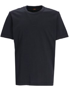HUGO BOSS MEN T-shirt nera mini logo ricamo