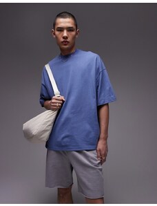 Topman - T-shirt super oversize blu