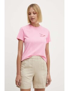 MC2 Saint Barth t-shirt in cotone donna colore rosa