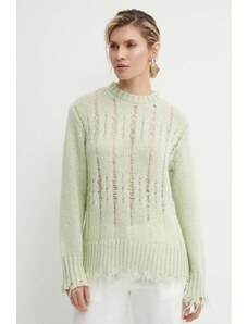 Résumé maglione in misto lana AnnoraRS Knit Pullover donna colore verde 20321113